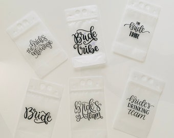 Bachelorette Party Re-usable Pouches | Ideas for Girls Trip | Adult Beverage Pouch | Drinks on the Beach| Barware | Pool