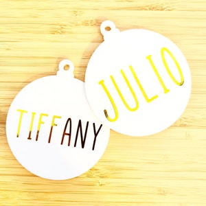 Personalized Ornament Christmas Ornament 2020 Christmas Tree Decoration, Holiday Gift, Family Name Acrylic Ornament image 4