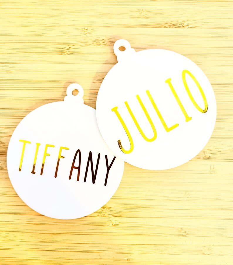 Personalized Ornament Christmas Ornament 2020 Christmas Tree Decoration, Holiday Gift, Family Name Acrylic Ornament image 4