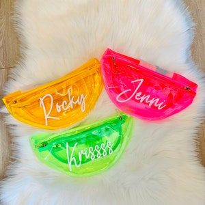 Clear Fanny Packs Bachelorette Party Accessories Personalized Fanny Packs Belt bag image 1