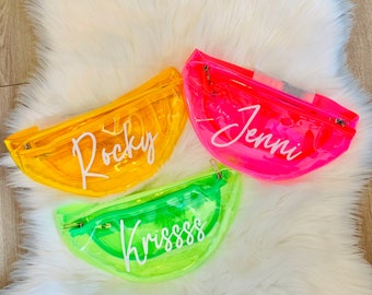 The Bride, The Tribe Clear Fanny Packs | Bachelorette Party Accessories | Personalized Fanny Packs