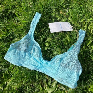 Handmade Blue Lace Bralette