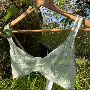 Handmade Green Lace Bralette