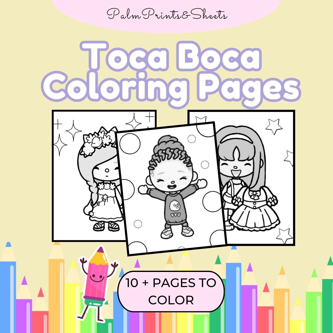 Toca Kaylor Toca Boca Coloring Pages /toca Boca Printable Color Pages ...