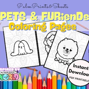 Pets and Furiends Toca Life World-Inspired Animal Coloring Pages