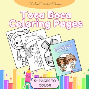 Color Toca Boca Coloring Pages /toca Boca Printable Color Pages / Toca ...