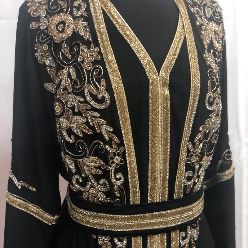 Black Zoom Kaftan
