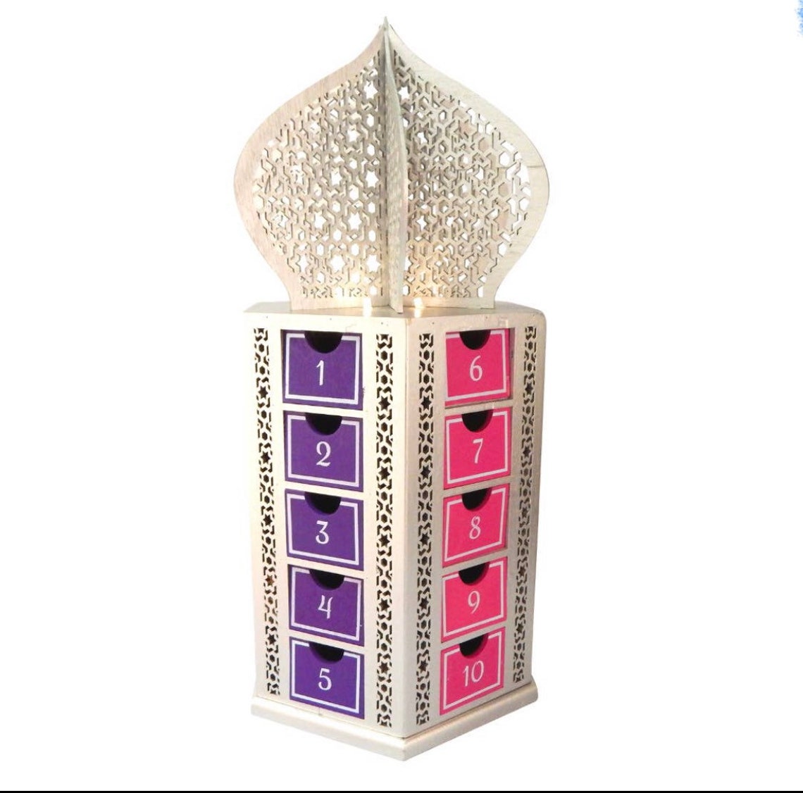Lantern Shaped Wooden Ramadan Eid Advent Calendar Etsy