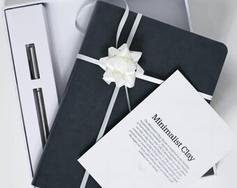 Minimalist Clay Ramadan Journal Gift Set With Option To Personalize.