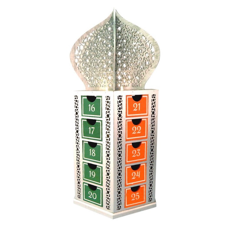 Lantern Shaped Wooden Ramadan Eid Advent Calendar Etsy