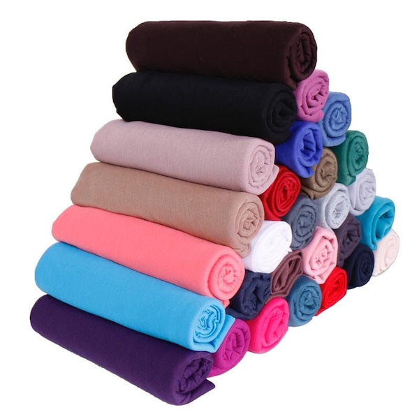 Oblong Jersey Cotton Fabric Scarf Hijab