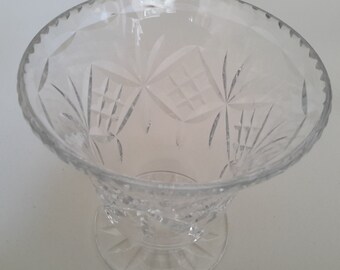 Au milieu du siècle coupe vintage vase en verre, verre coupe vintage, rétro