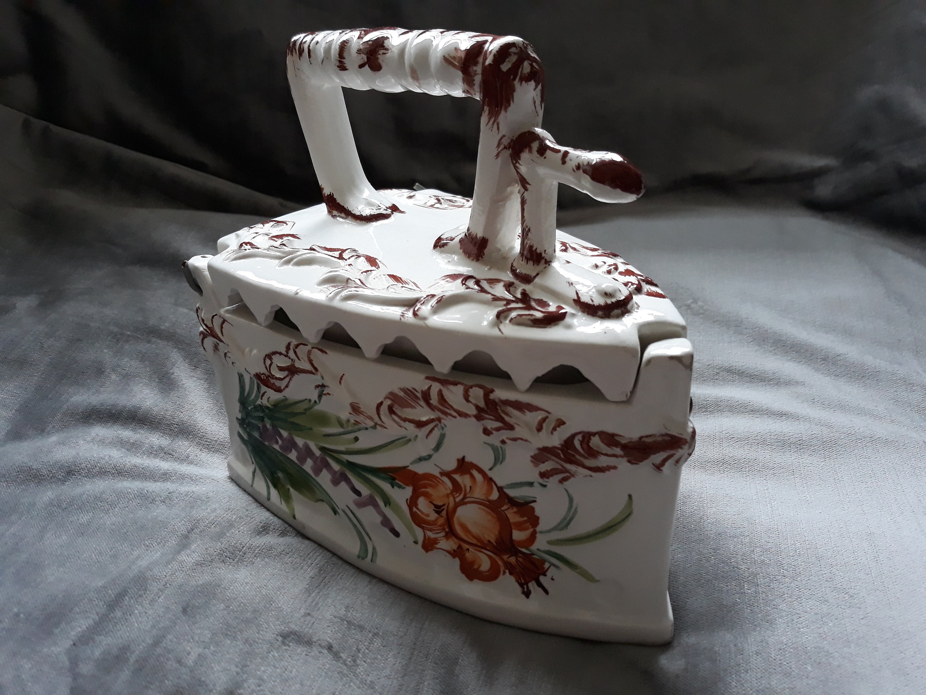 Bassano Italy Porcelain Hinged Iron Hand Painted Vintage Etsy Singapore