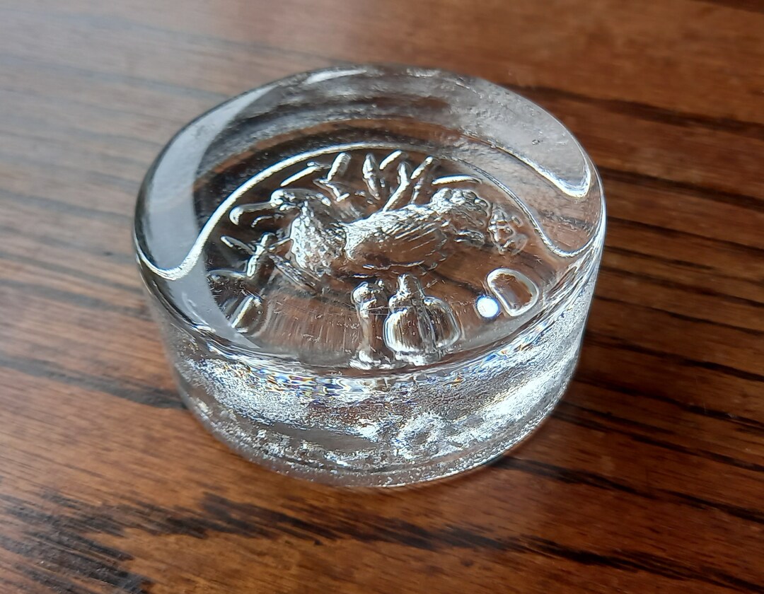 Vintage Dartington Glass Paperweight Commemorative Dodo Etsy