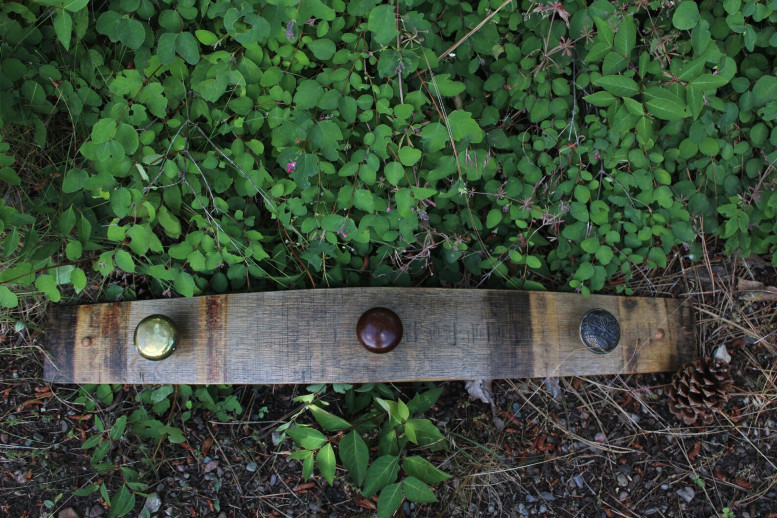 Oak Wine Barrel Coat Rack Etsy
