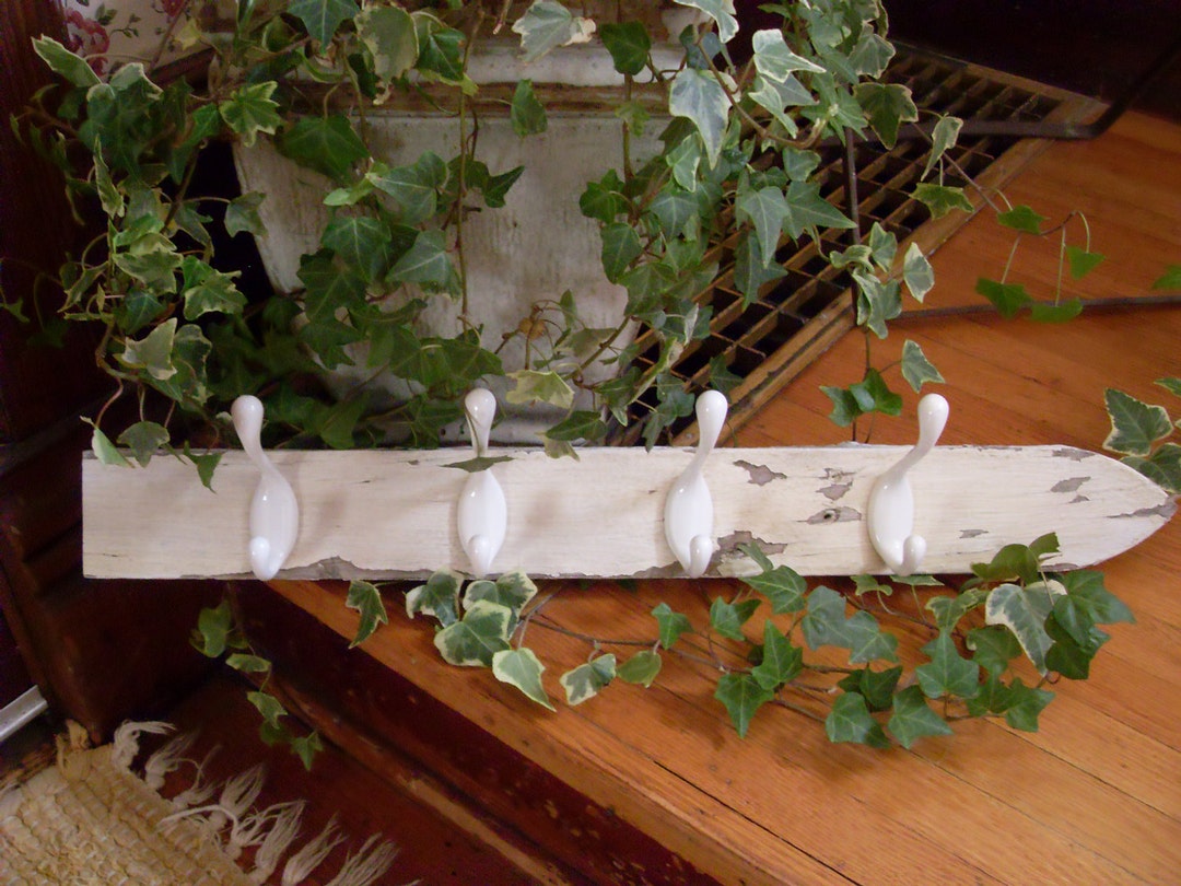 White Picket Fence Coat Rack Etsy