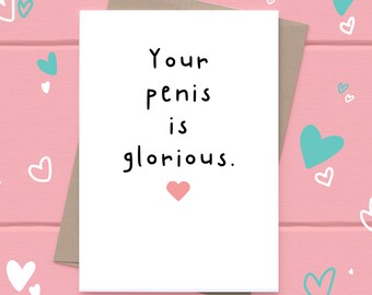 Rude Anniversary Card I Love You Couple Cheeky Wife Funny Valentines Card Naughty Valentines Card LOL Girlfriend Partner for Her Valentines Card Funny Rude Bum Naked Card