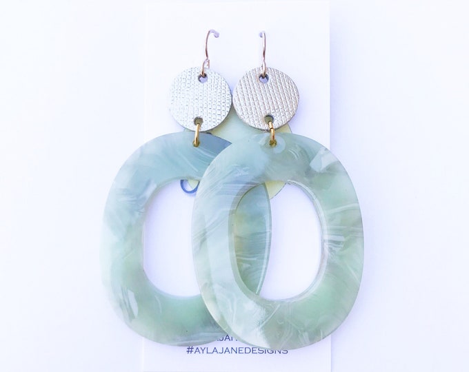 Acrylic Earrings, Statement Earrings,  Earrings