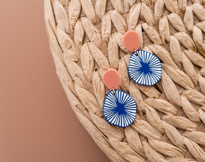 Lightweight earrings, summer earrings, spring earrings, blue earrings