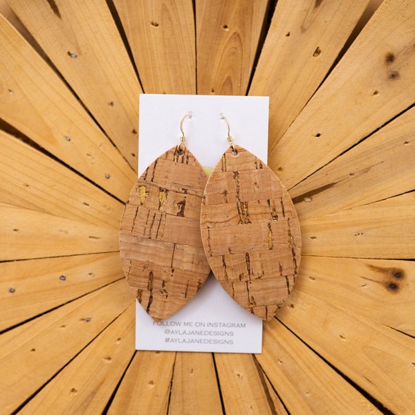Cork Earrings Etsy