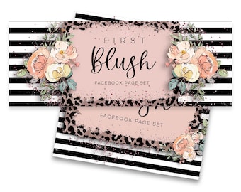 Floral Facebook Page Set, Boutique Facebook Banner, Facebook Templates, Social Media Banner, Business Page Set, Facebook Cover & Profile Pic