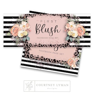 Floral Facebook Page Set, Boutique Facebook Banner, Facebook Templates, Social Media Banner, Business Page Set, Facebook Cover & Profile Pic