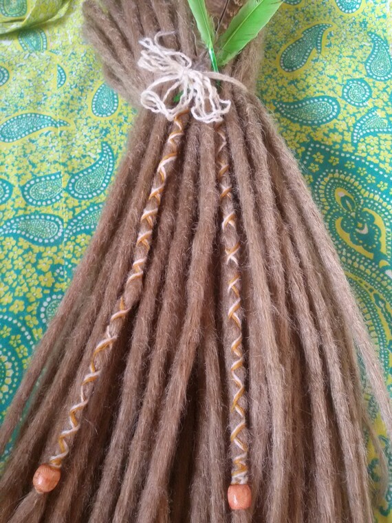 Synthetic Dreads Blonde Full Set Double Ended Dreadlocks Soft Etsy