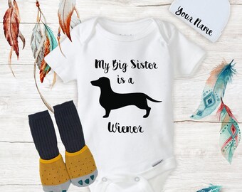 Weiner Dog Funny Doxy Newborn Jumpsuit Romper Baby Long Sleeve Bodysuit Clothes