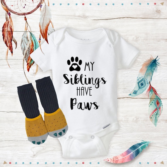 my siblings have paws onesie