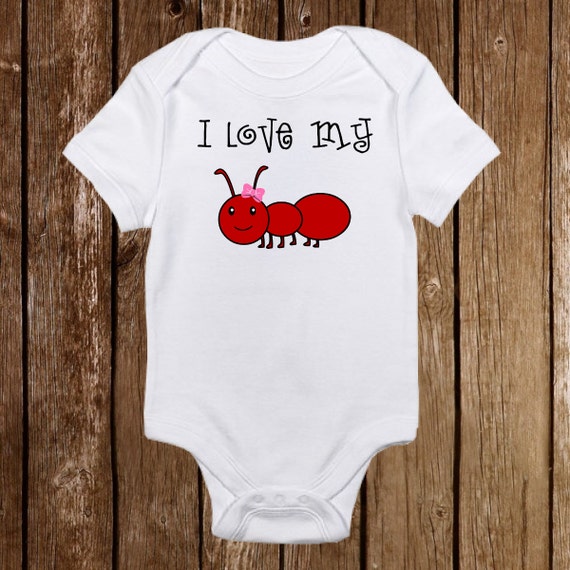 I love my Aunt Baby Onesie Aunt onesies Cute Baby Girl | Etsy