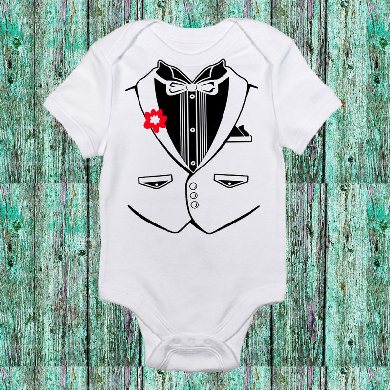Baby Boy Tuxedo Tux Funny Onesie Cute Boy Bodysuit Etsy