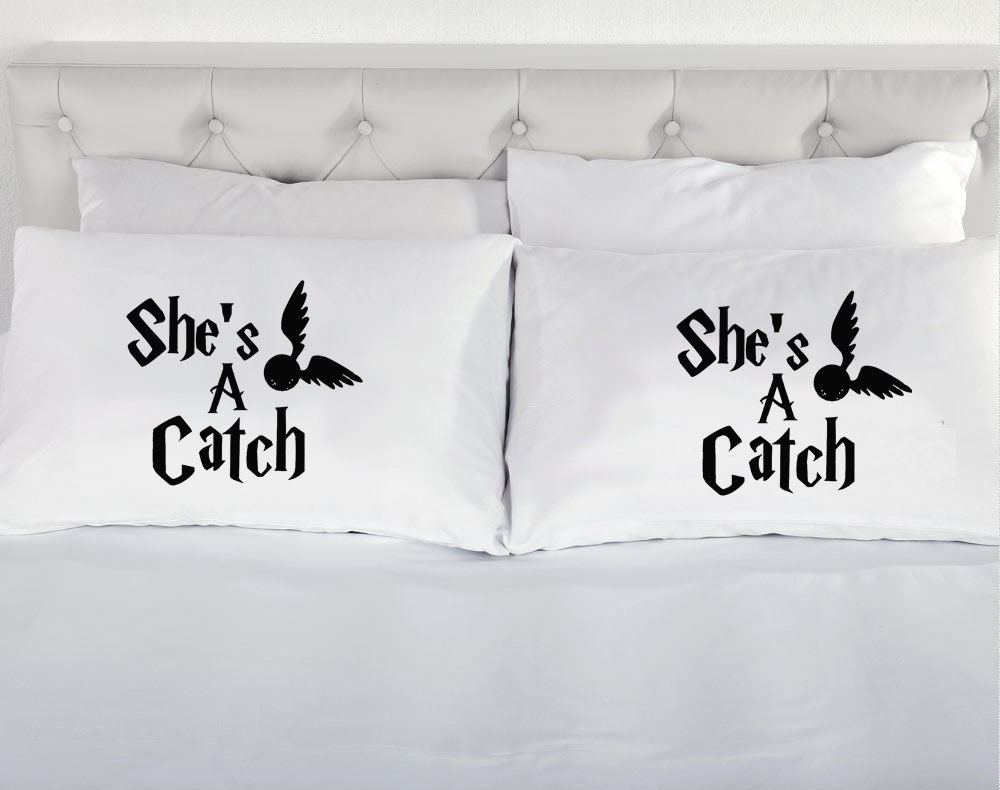 She S A Catch Lgbt Lesbian Pillowcases Anniversary Etsy