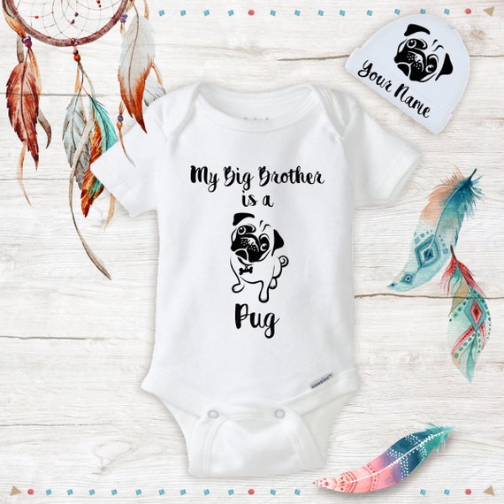 pug onesie baby