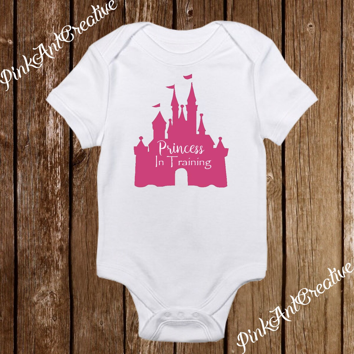 Bodysuit Infant Princess in Training Castle Cute Baby Girl Clothes Onesies Bodysuit Infant Princess in Training Castle Cute Baby Girl Clothes Onesies