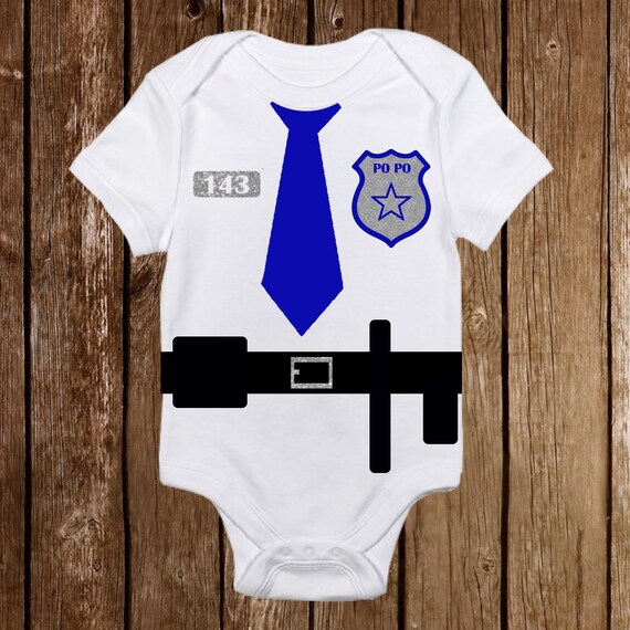 infant police officer costume