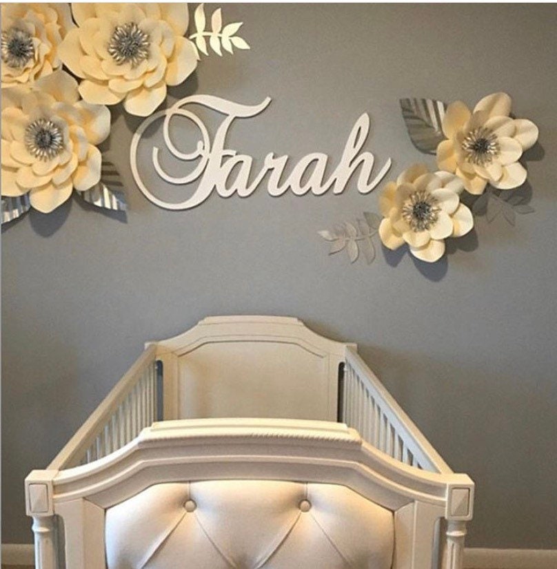 Set of 5 Paper Flower DecorNursery Party's Wedding Etsy