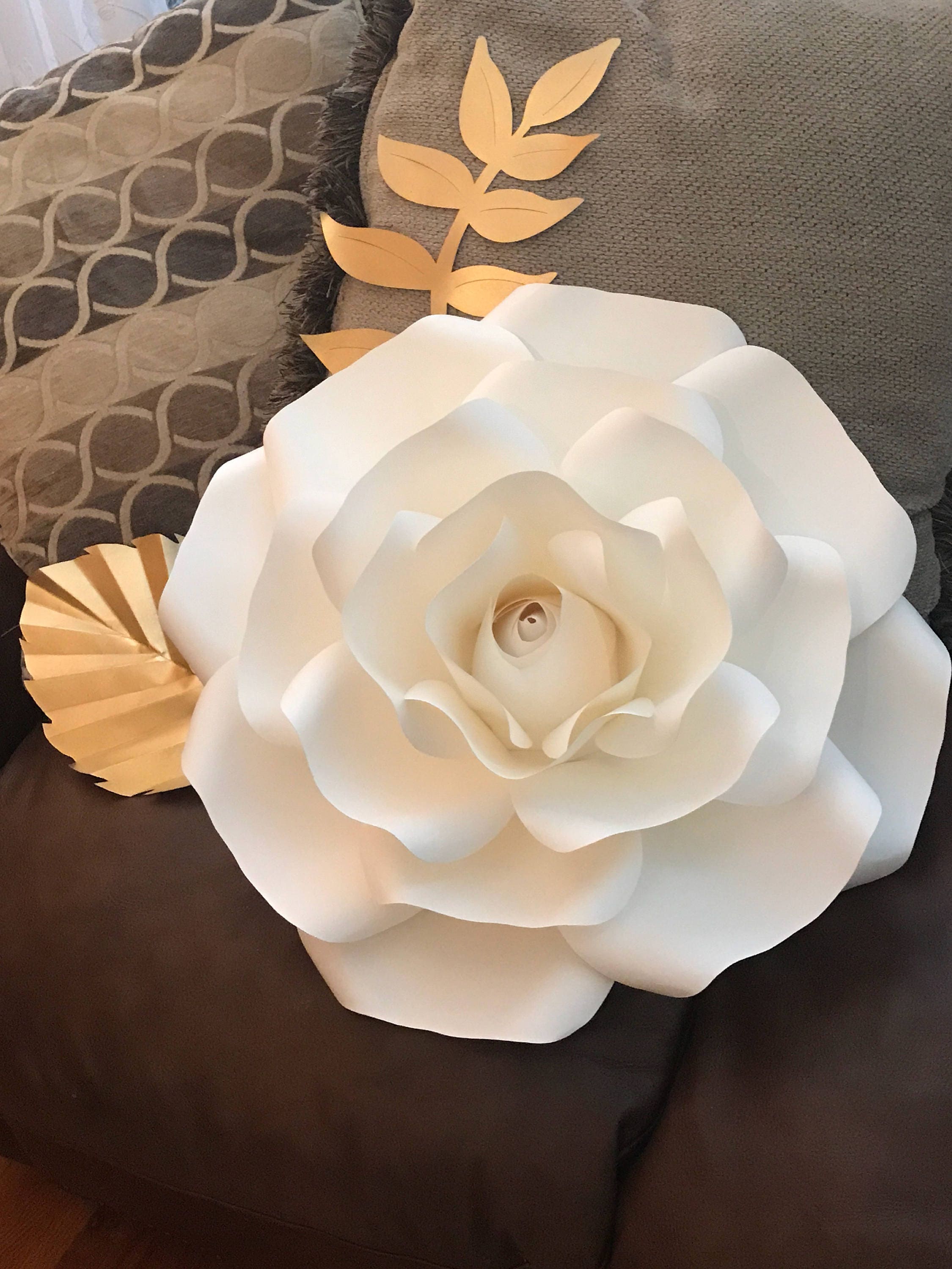Paper FlowerRose Wall decor Nursery Birthdday Wedding Etsy