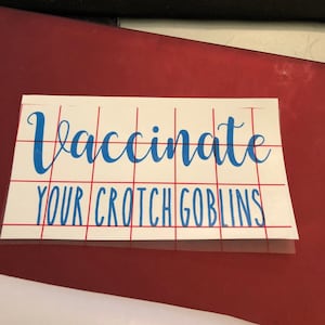 Vaccinate Your Crotch Goblins // car decal // vinyl // Pro-Vaccine