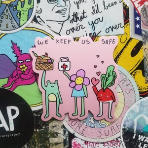 We Keep Us Safe Mutual Aid Sticker