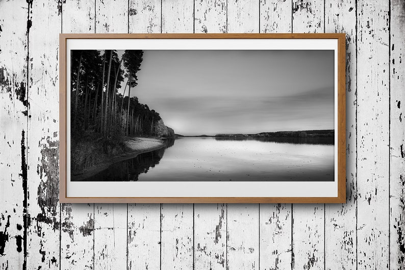 At The Lake Panoramic Landscape Photography Print Image 0