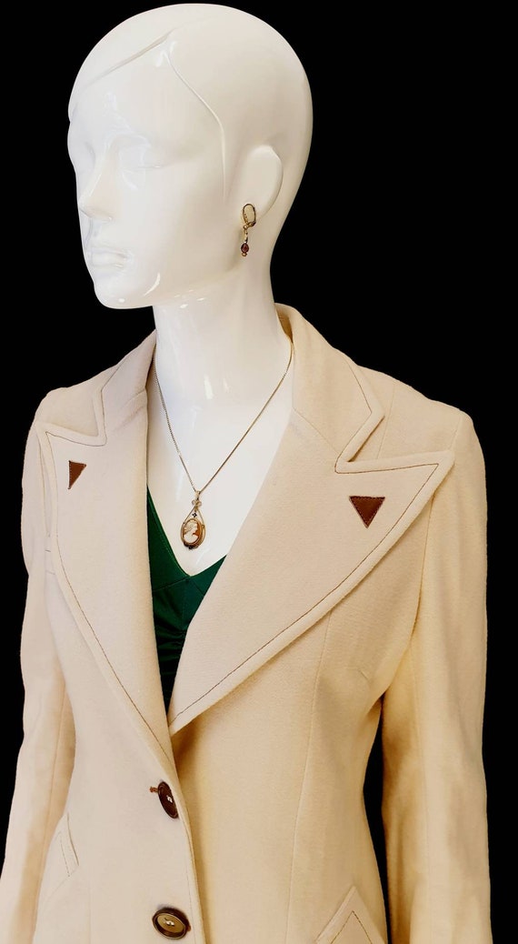 Vtg 70s does 40s Merivale Blush Pink Pure Wool Fit