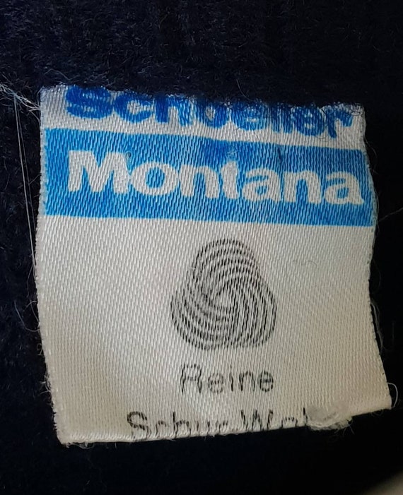 Vtg 60s Shoeller Montana Austrian Pure Wool Hand … - image 10