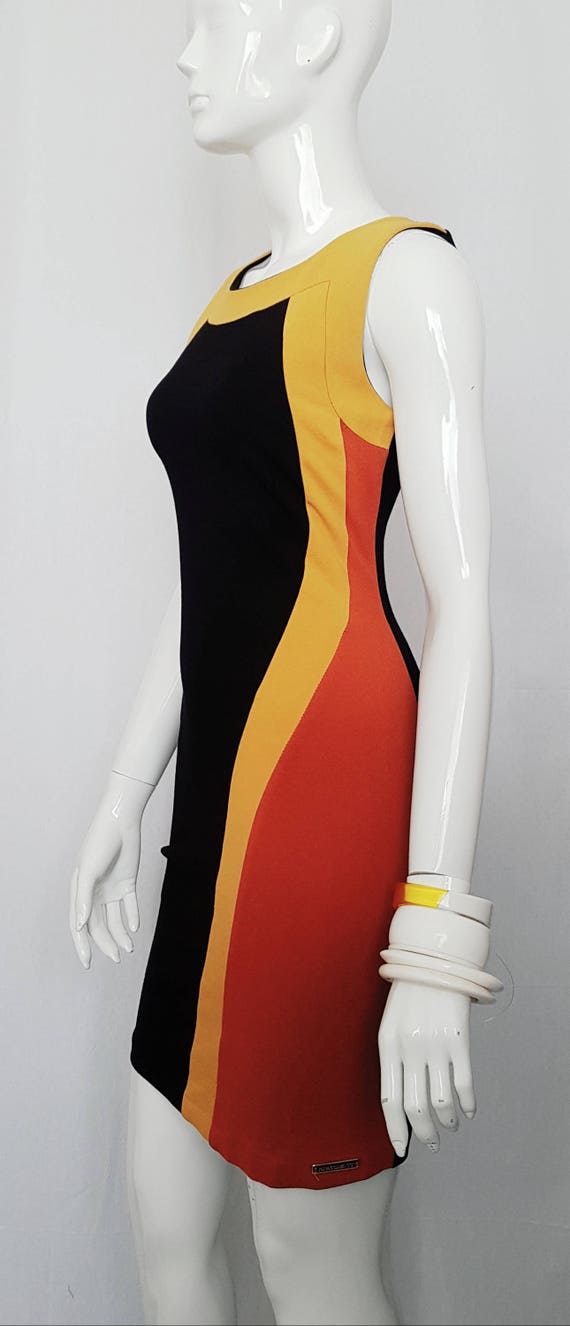 Vintage 90’s RINASCIMENTO ITALY  Body-Con Colour … - image 2