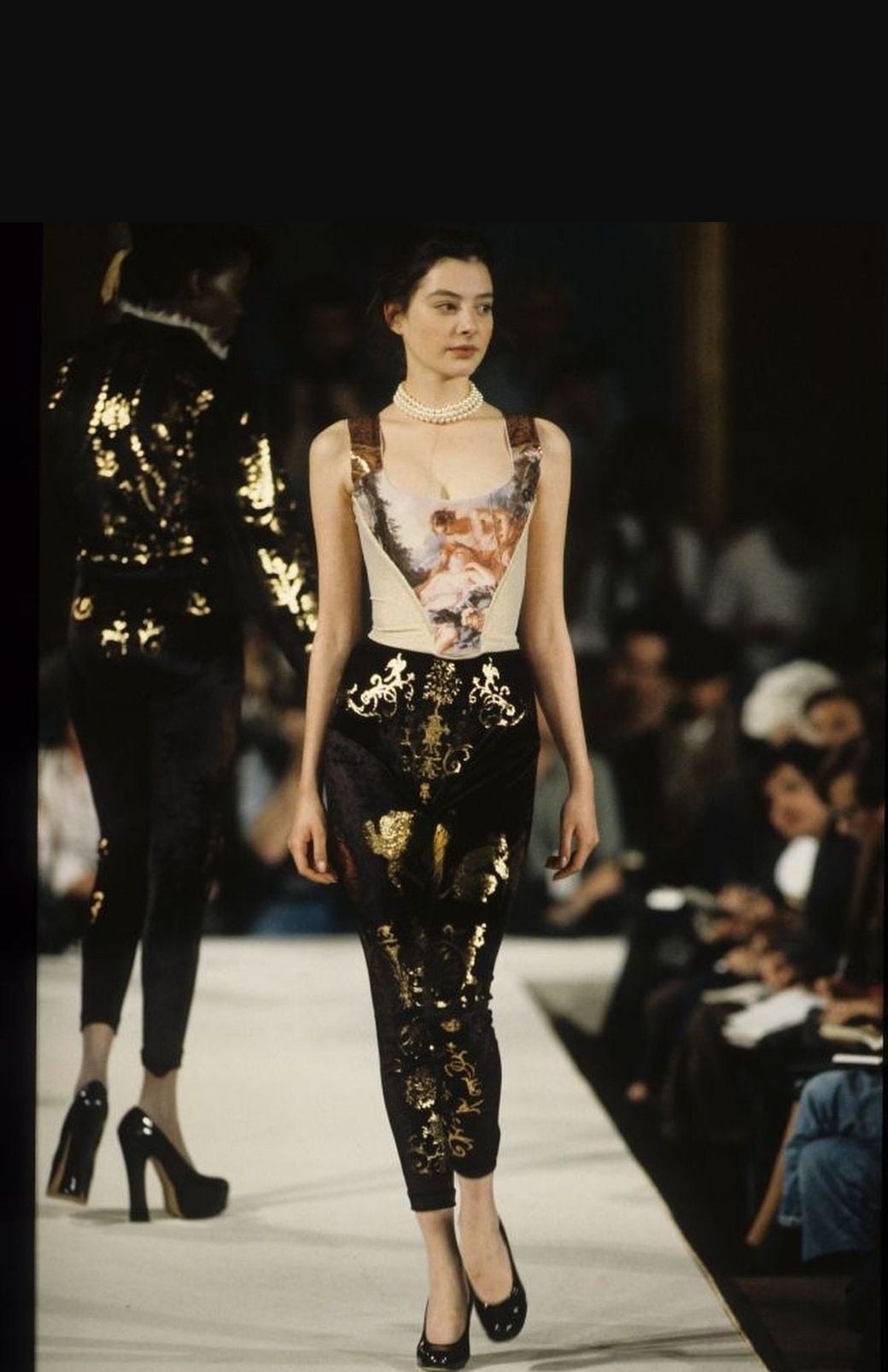 早割シーズン券 Vtg 1990 Gold Collection Portrait Iconic Westwood Vivienne サロペット・オーバーオール・オールインワン