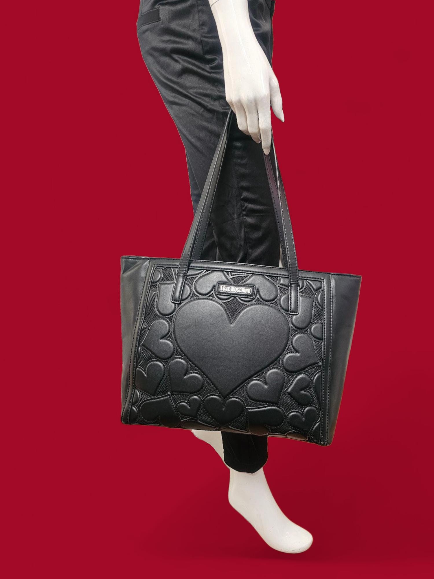 MOSCHINOモスキーノ ハート　Y2K ヴィンテージ　ハート　ハンドバッグ MOSCHINOモスキーノ ハート Y2K ヴィンテージ ハート