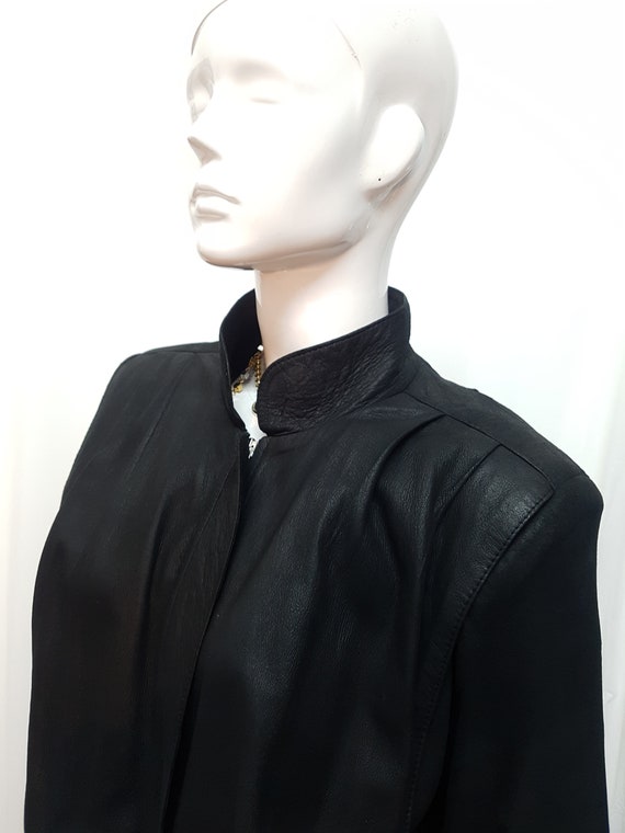 Vtg 80 MERIVALE HEMMES Softest Buttery Matt Black
