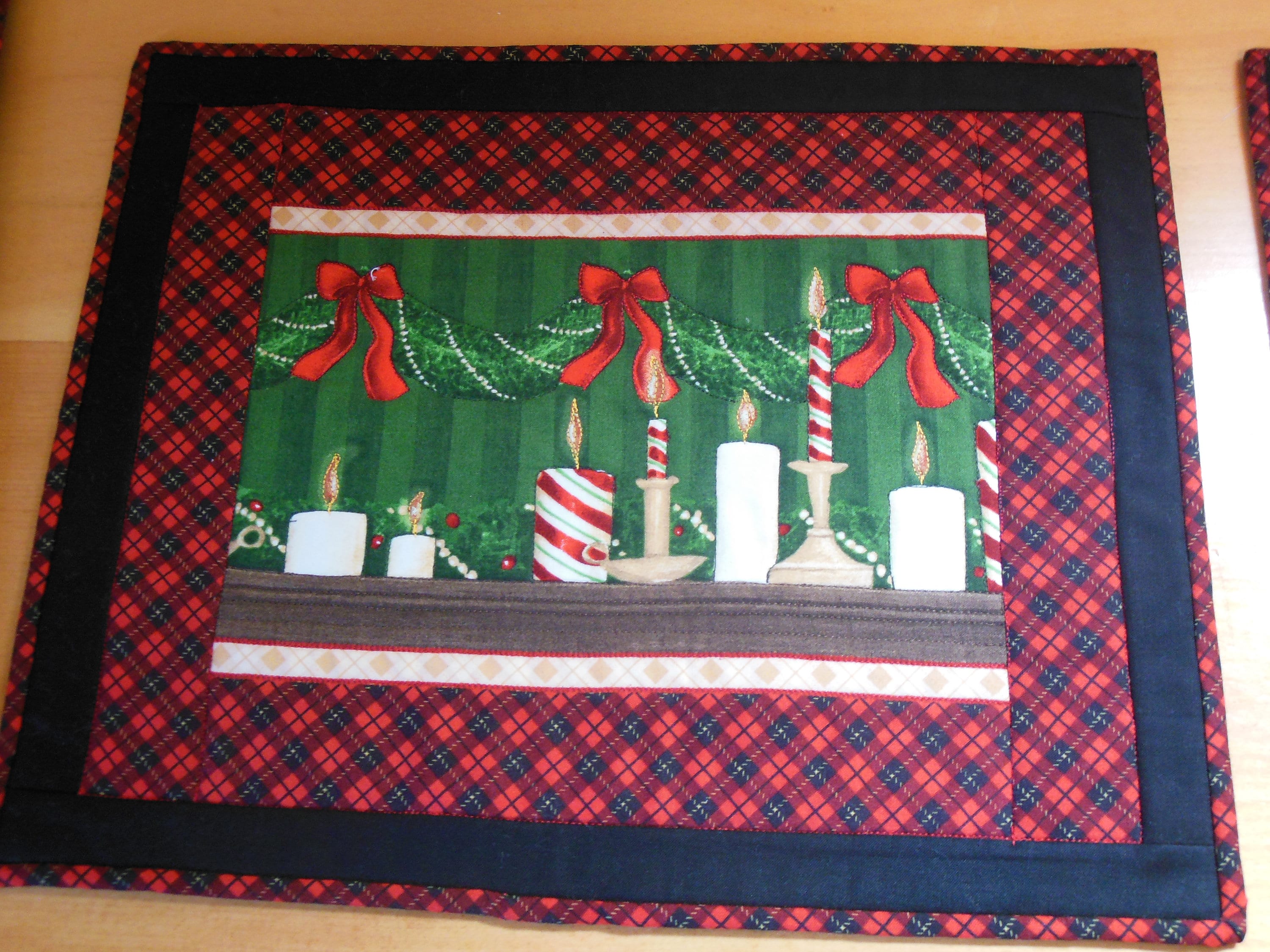Quilted Christmas Placemats. Set of 6 Placemats. Etsy UK