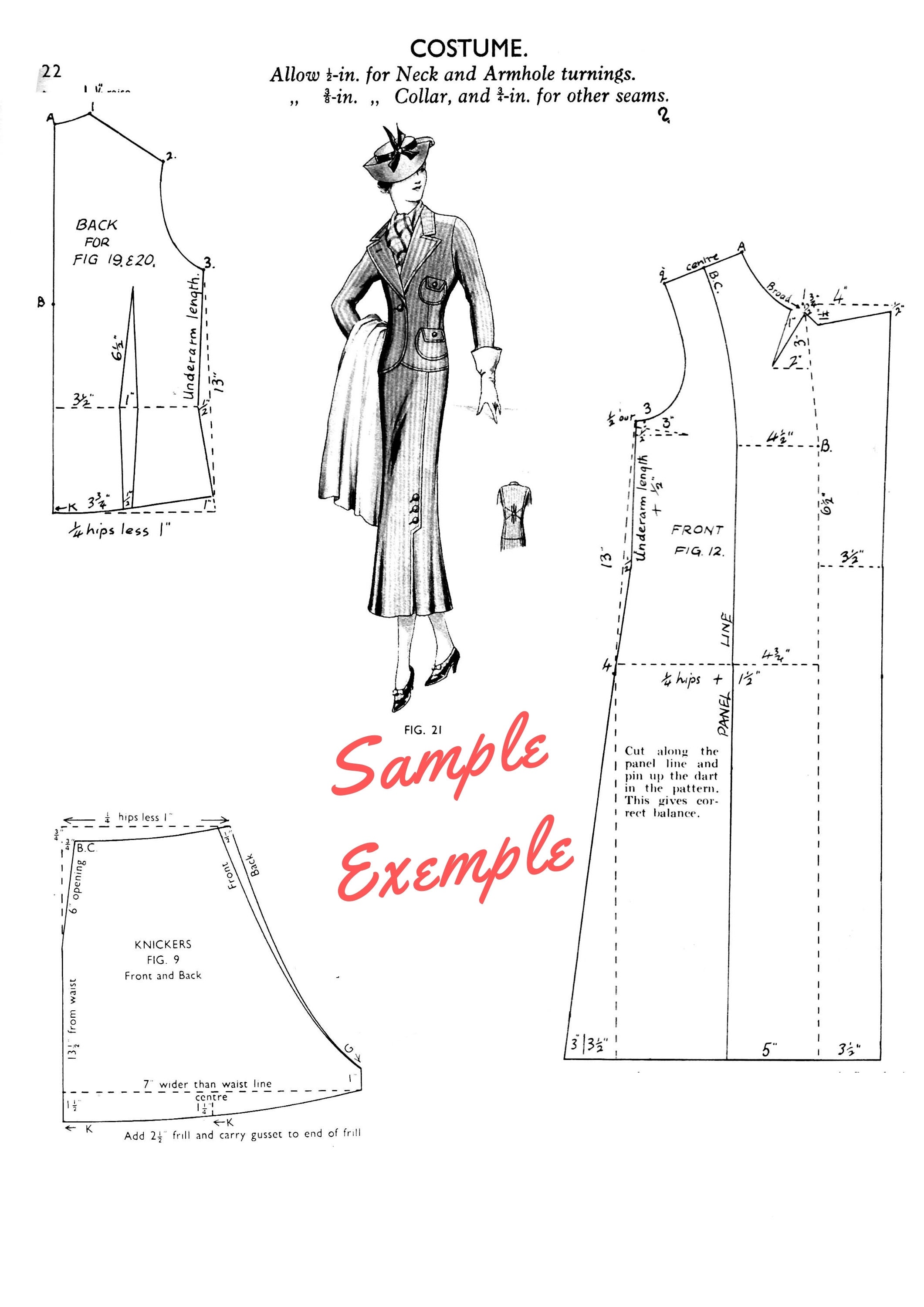 Sewing pattern book Vintage sewing patterns Haslam System of Etsy