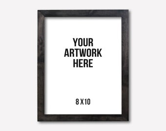 Simple Gray Wooden Frame Mockup - Stock photo frame - Minimalist and modern - Instant Digital Download - JPG & PNG - Commercial Use