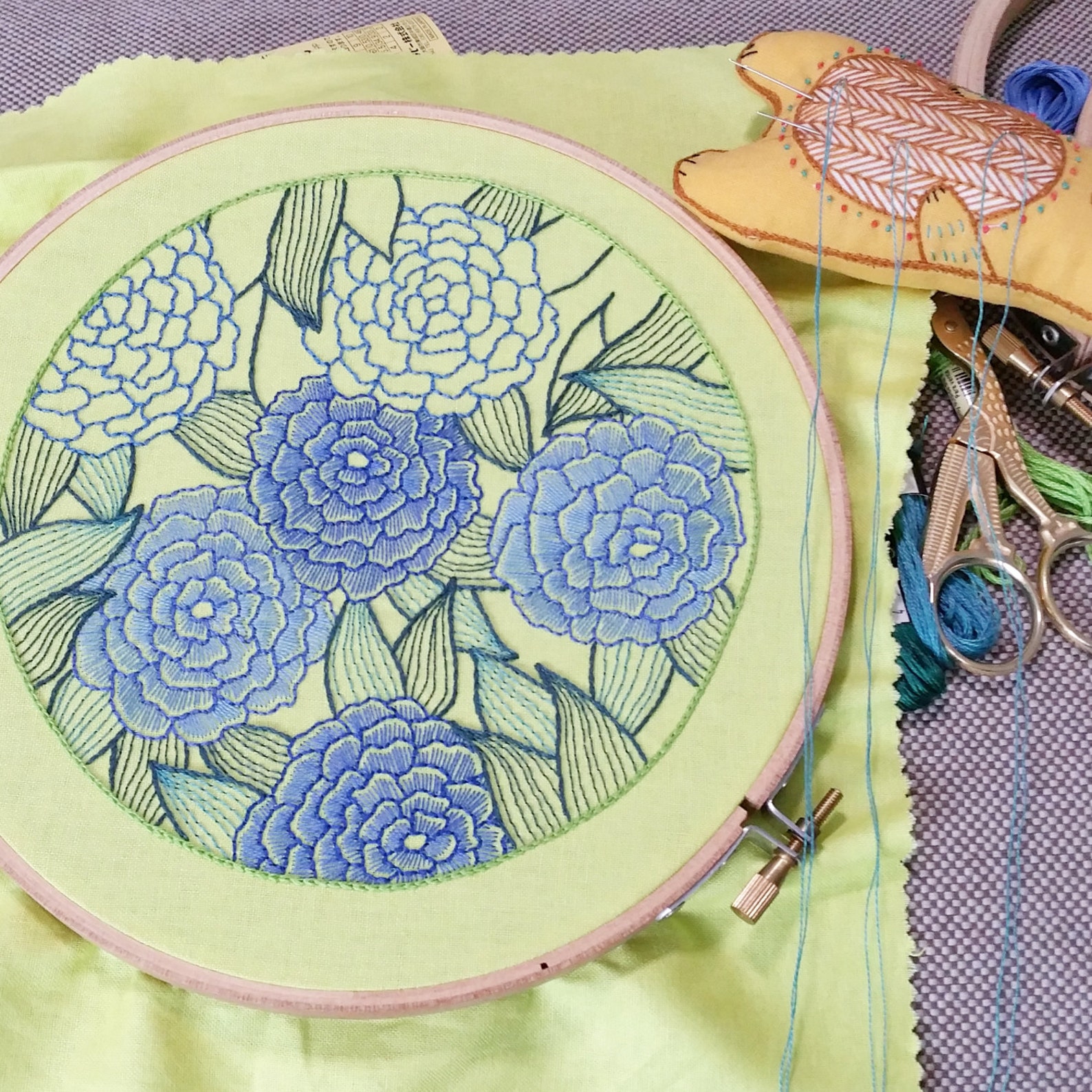 PDF Embroidery Pattern for Floral Foliage by Galemofre - Etsy